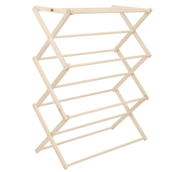 Pennsylvania Woodworks Large Flat Top Clothes Drying Rack: Solid Maple Hard Wood Laundry Rack for Sweaters, Blouses, Lingerie & More, Durable Folding Drying Rack, Made in USA, No Assembly Needed - Pennsylvania Woodworks