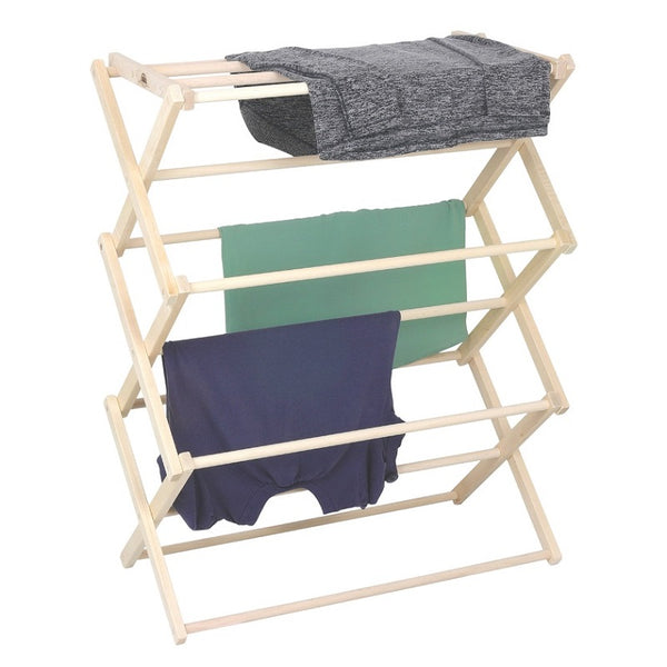 Pennsylvania Woodworks Clothes Drying Rack: Solid Maple Hard Wood Laundry Rack for Sweaters, Blouses, Lingerie & More, Durable Folding Drying Rack, Made in USA, No Assembly Needed - Pennsylvania Woodworks