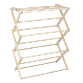 Pennsylvania Woodworks Clothes Drying Rack: Solid Maple Hard Wood Laundry Rack for Sweaters, Blouses, Lingerie & More, Durable Folding Drying Rack, Made in USA, No Assembly Needed - Pennsylvania Woodworks