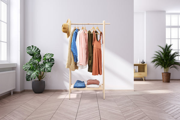 Pennsylvania Woodworks Maple Garment Rack, Large, Clothing Space, Efficient, Heavy Duty, Easy Assembly, Made in USA - Pennsylvania Woodworks