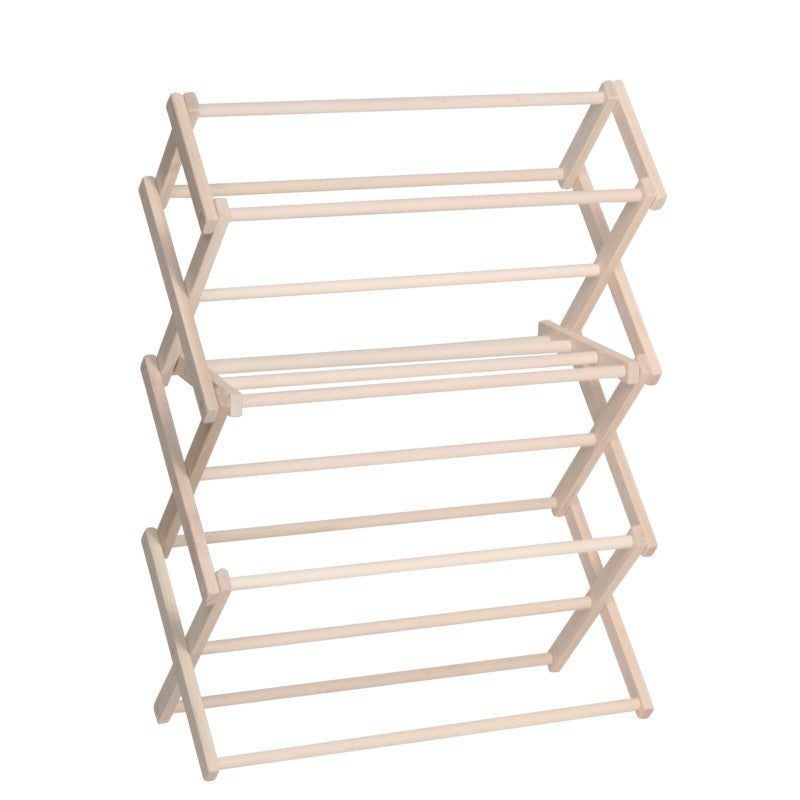 Pennsylvania Woodworks Medium Wooden Clothes Drying Rack (Made in the USA)  Heavy Duty 100% Hardwood