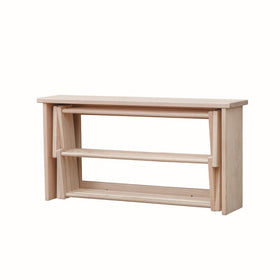 Extra Large Wall Clothes Drying Rack ~ Heavy Duty Solid Maple Hardwood, Folding, Collapses to 35" x 20" x 8", Hand Built in USA, Unfinished, by Pennsylvania Woodworks - Pennsylvania Woodworks