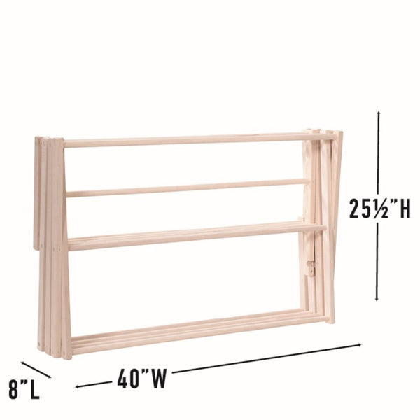 Pennsylvania Woodworks Extra Large Wooden Clothes Drying Rack (Made in the USA) Heavy Duty 100% Hardwood - Pennsylvania Woodworks