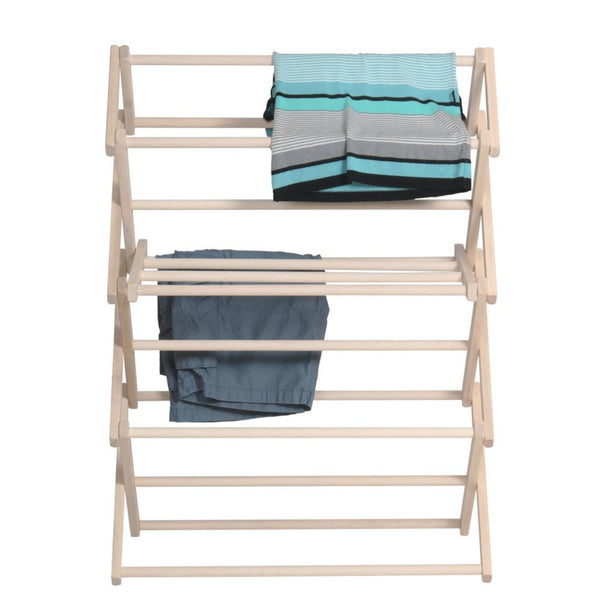 Pennsylvania Woodworks Medium Wooden Clothes Drying Rack (Made in the USA) Heavy Duty 100% Hardwood - Pennsylvania Woodworks