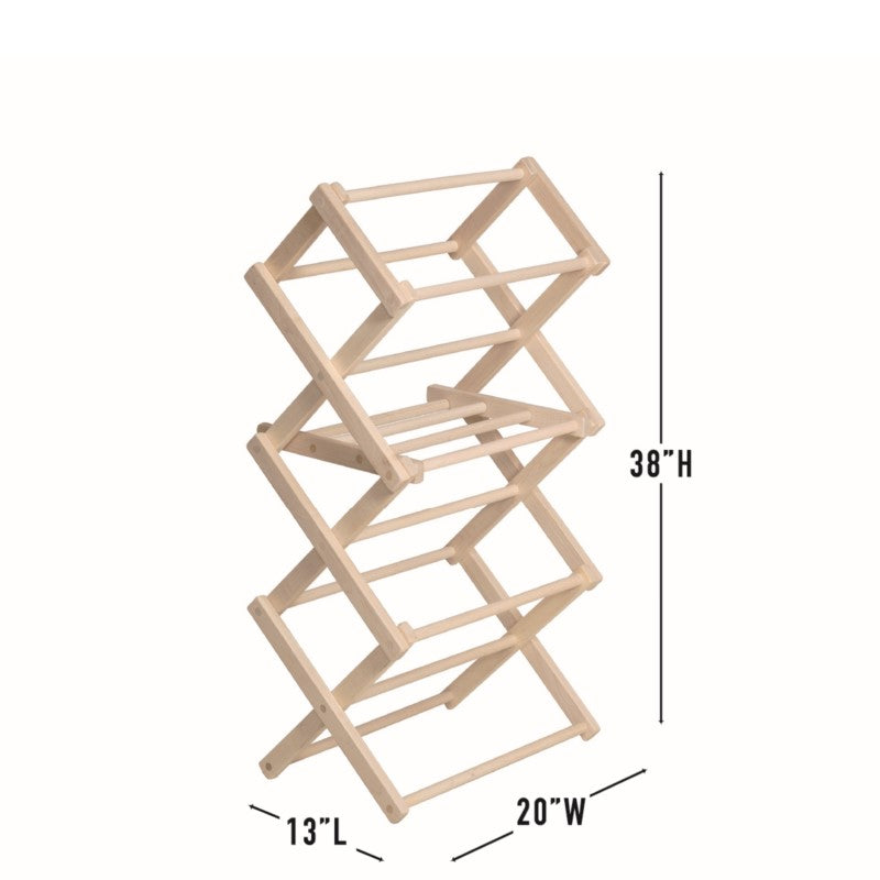 Pennsylvania Woodworks Clothes Drying Rack (Made in The Usa) Heavy Duty 100% Hardwood (Small)