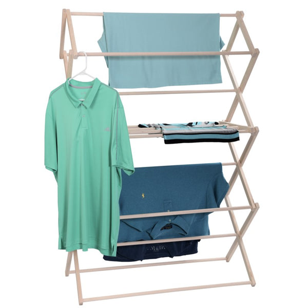 Pennsylvania Woodworks Extra Large Wooden Clothes Drying Rack (Made in the USA) Heavy Duty 100% Hardwood - Pennsylvania Woodworks