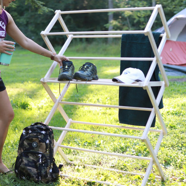 Pennsylvania Woodworks Large Wooden Clothes Drying Rack (Made in the USA) Heavy Duty 100% Hardwood - Pennsylvania Woodworks