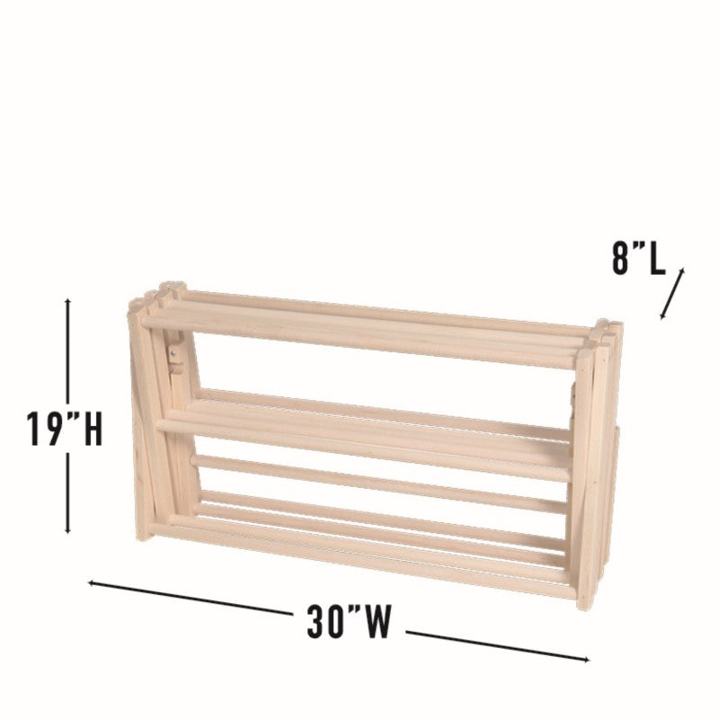 Pennsylvania Woodworks Clothes Drying Rack (Made in The Usa) Heavy Duty 100% Hardwood (Small)